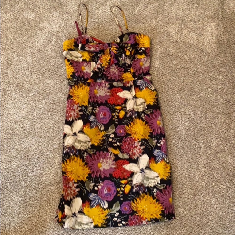 Never been worn floral cocktail dress from Anthro